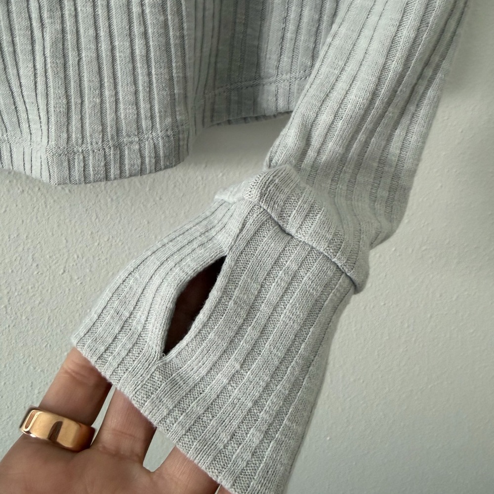 NWT Bohme Emmilianne Ribbed Top grey size xs - Picture 10 of 13